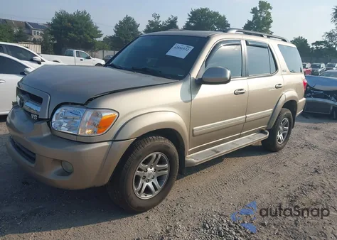 2005 Toyota Sequoia Sr5 V8 from USA, damaged, VIN 5TDBT44A85S247488